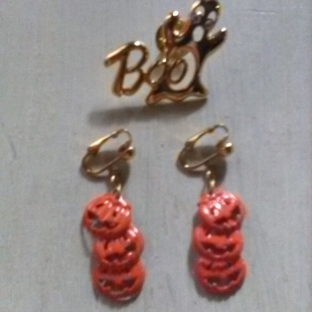 Vtg Avon Halloween Jewelry